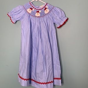 Smocked Santa dress
